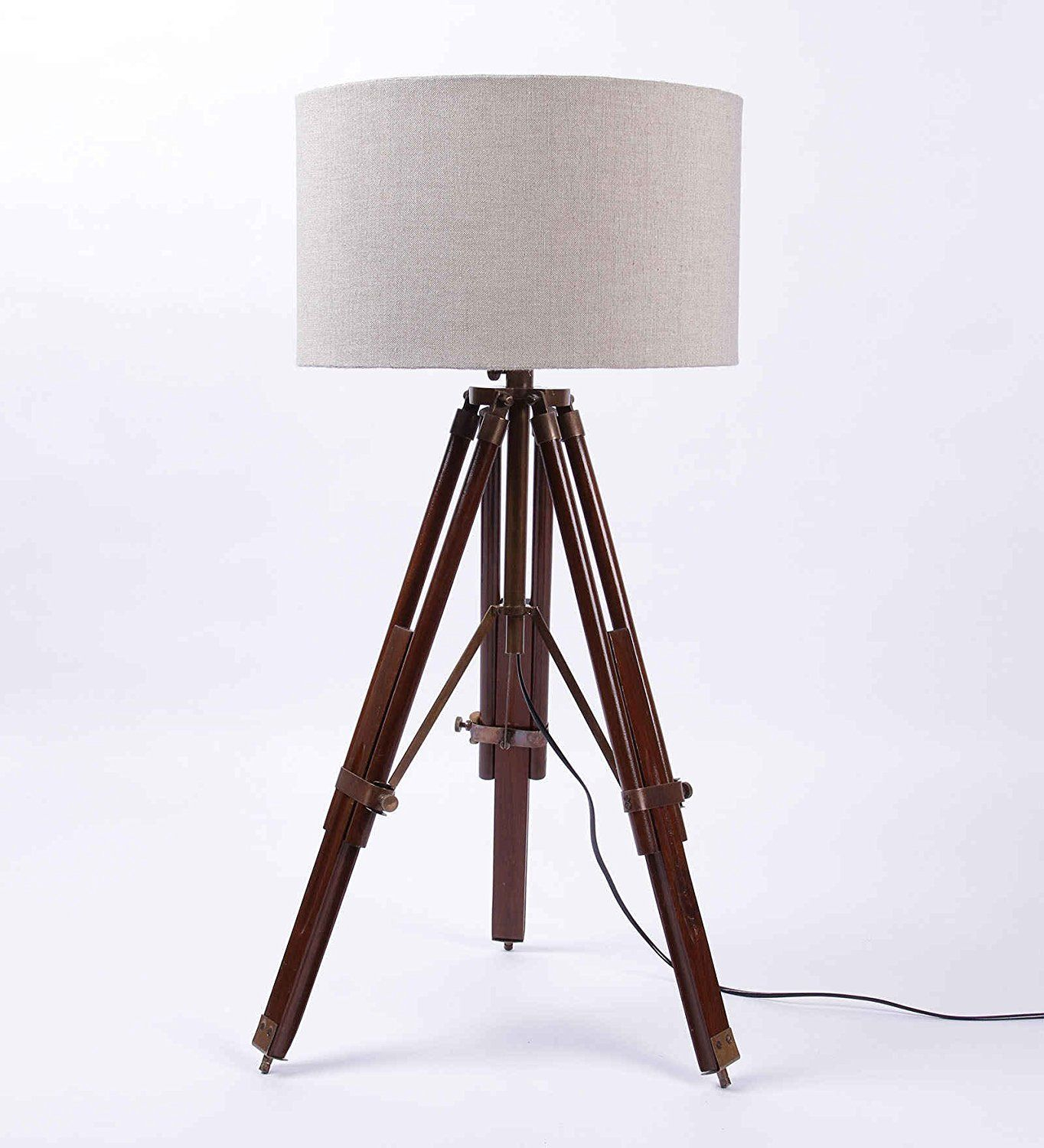 Nauticalmart Vintage Tripod Floor Lamp Nautical Adjustable intended for proportions 1364 X 1500