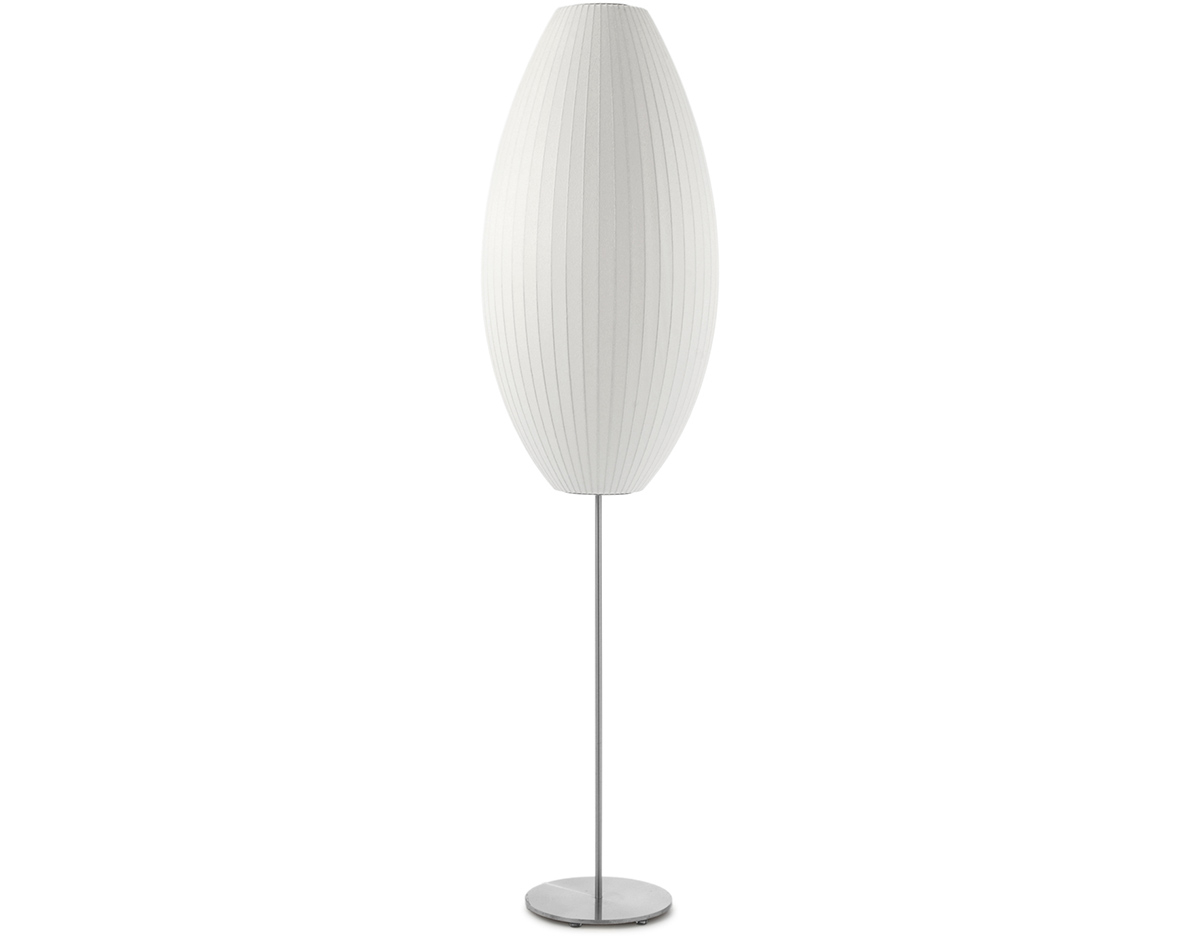 Nelson Cigar Bubble Floor Lamp On Lotus Stand with proportions 1200 X 936