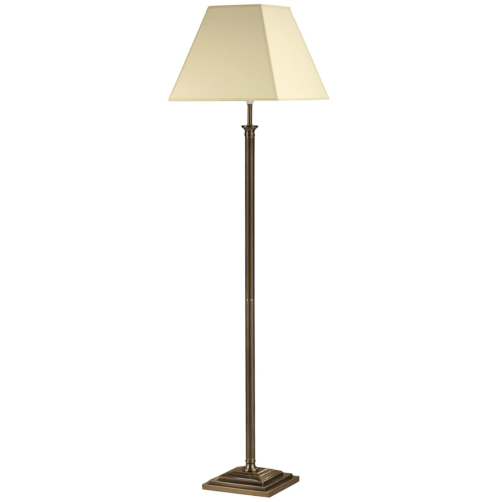 Nelson Fluted Column Antique Brass Floor Lamp Lamp inside size 1700 X 1700