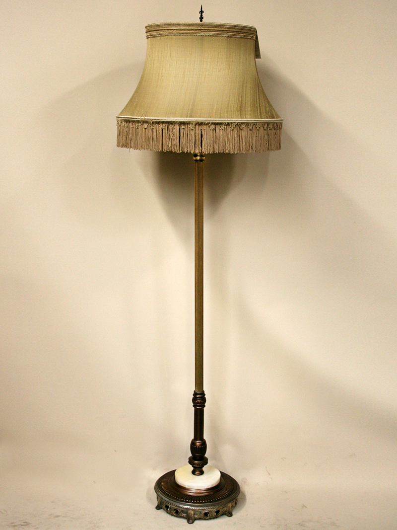 Neoclassical Style Six Way Floor Lamp W Aged Silver Column C 1930 with regard to dimensions 800 X 1067