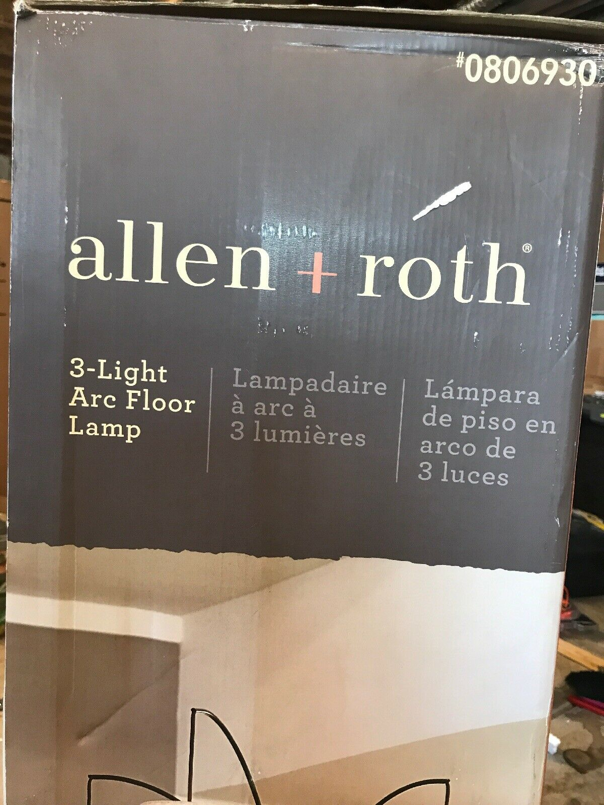 New Allen Roth 80 In Oil Rubbed Bronze 4 Way 3 Light Arc Floor Lamp Fl05bz with dimensions 1200 X 1600