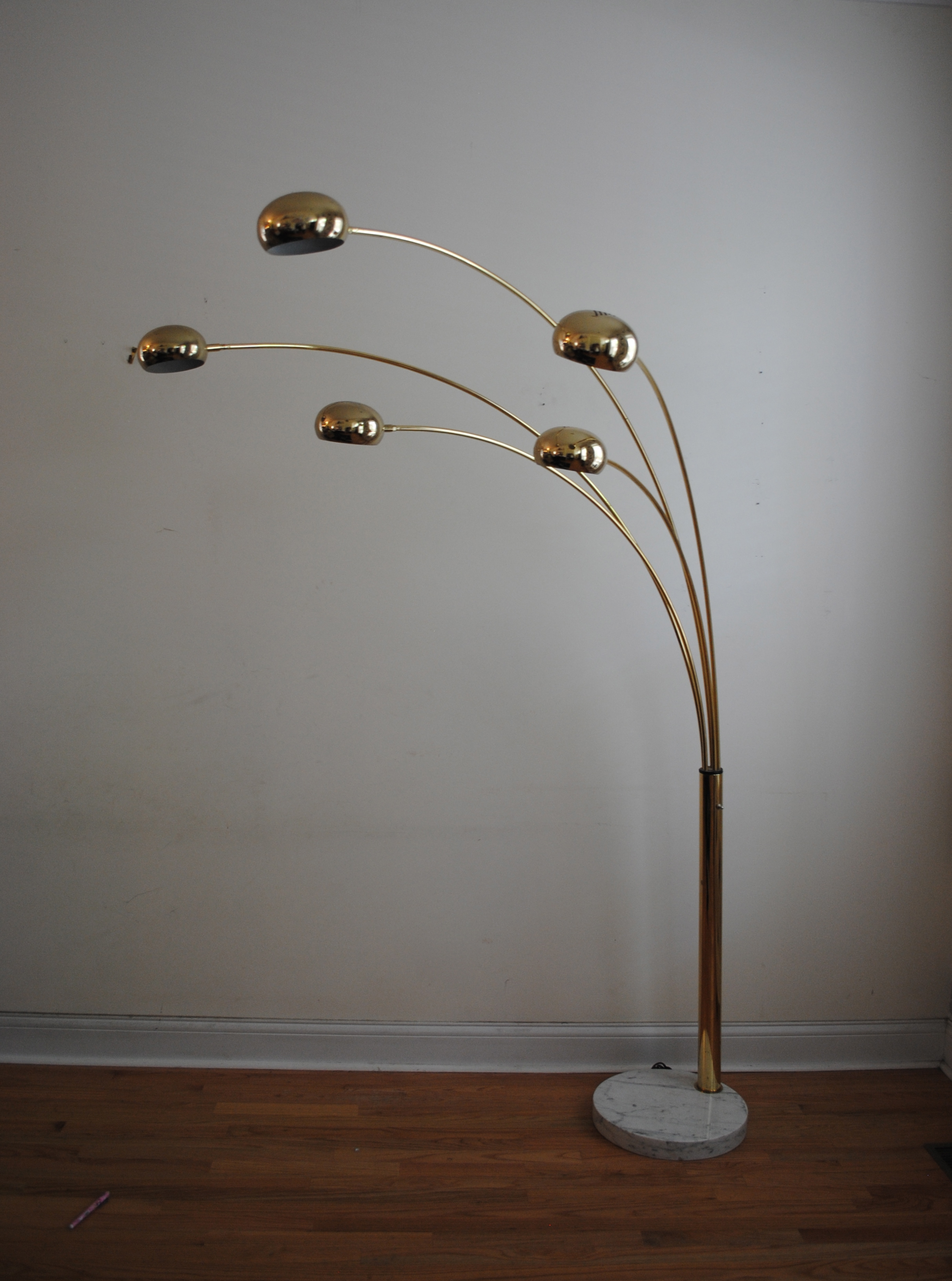 New Antique Brass Floor Lamp With Marble Base French pertaining to sizing 2427 X 3266