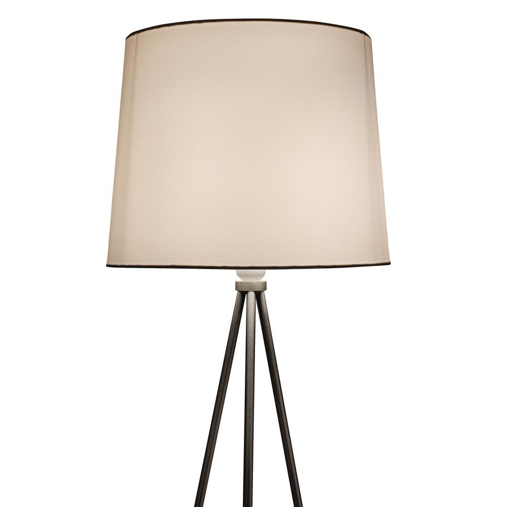 Newhouse Lighting Alexandria Contemporary Tripod Floor Lamp With White Lamp Shade And E26 Light Socket Free Led Bulb Included in dimensions 1000 X 1000