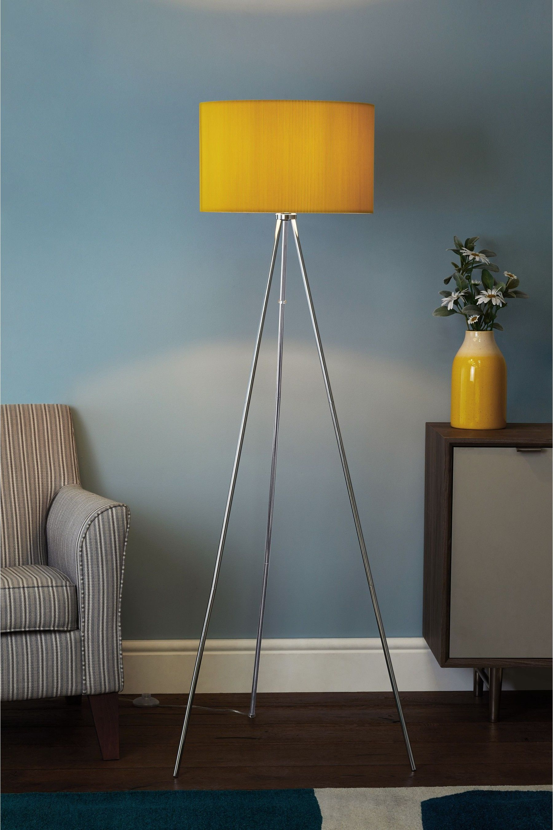 Next Mila Tripod Floor Lamp Yellow Products In 2019 regarding dimensions 1800 X 2700