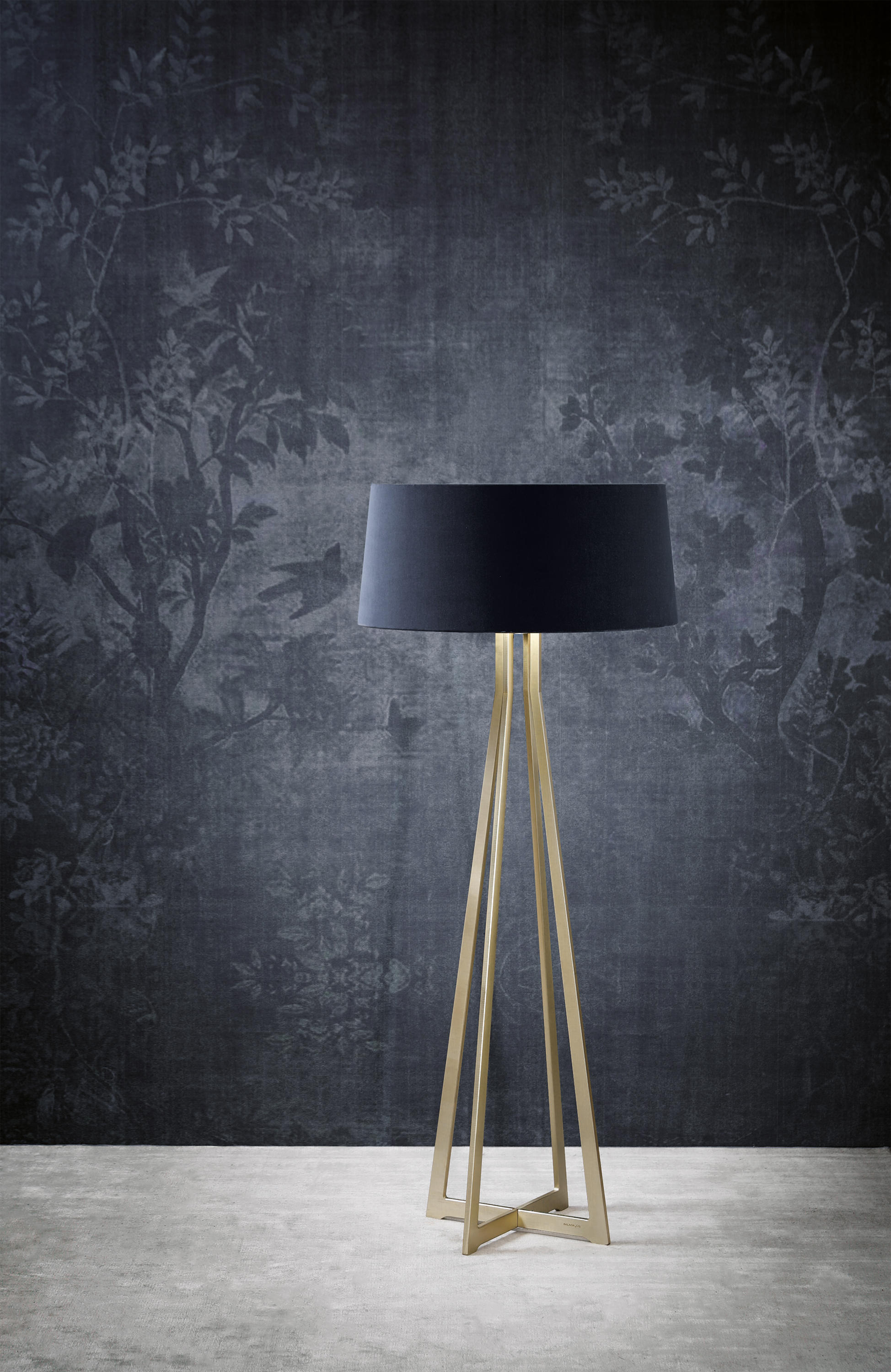 No 47 Floor Lamp Matt Collection Deep Black Brass intended for sizing 1948 X 3000
