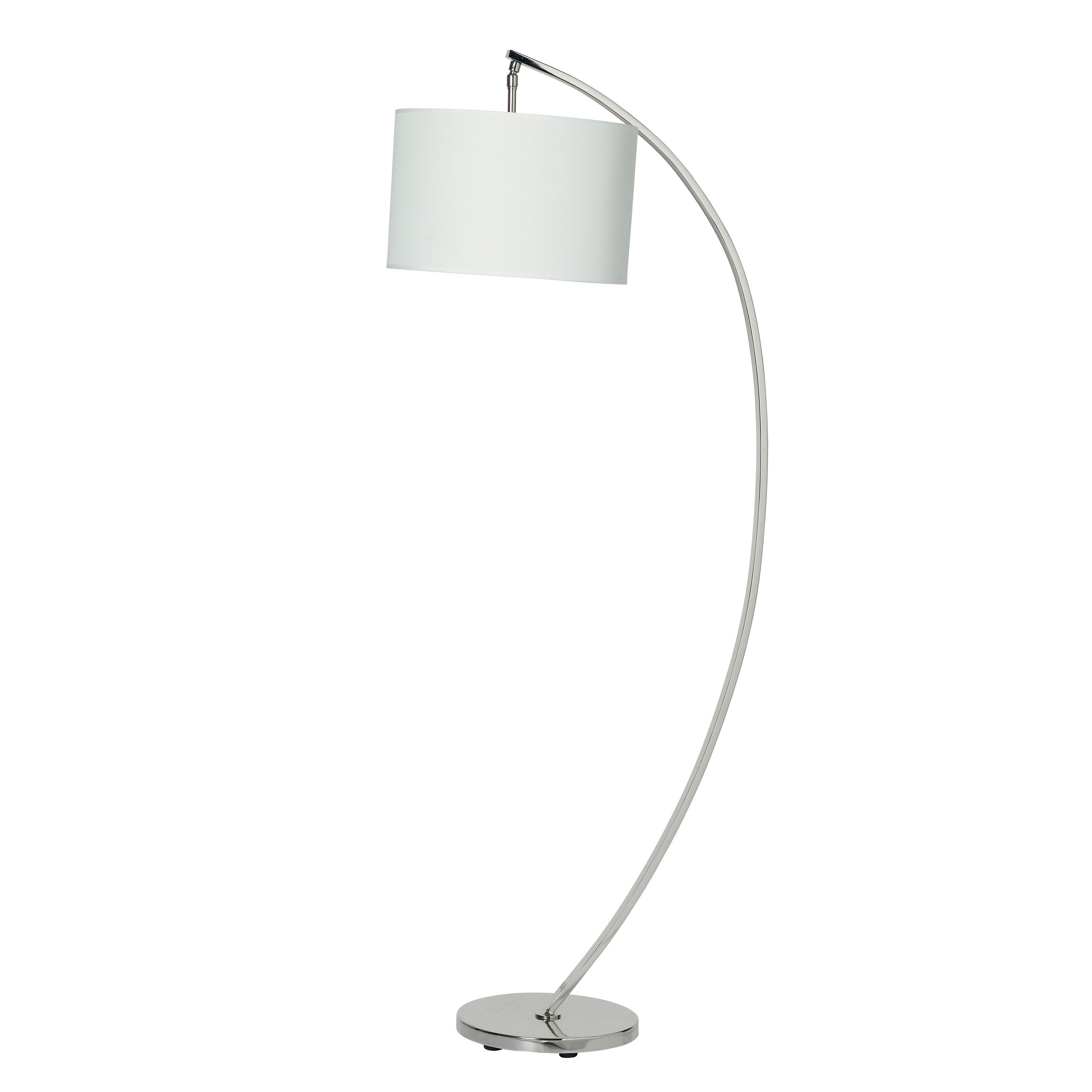 Noah Curved Nickel Floor Lamp within size 2500 X 2500