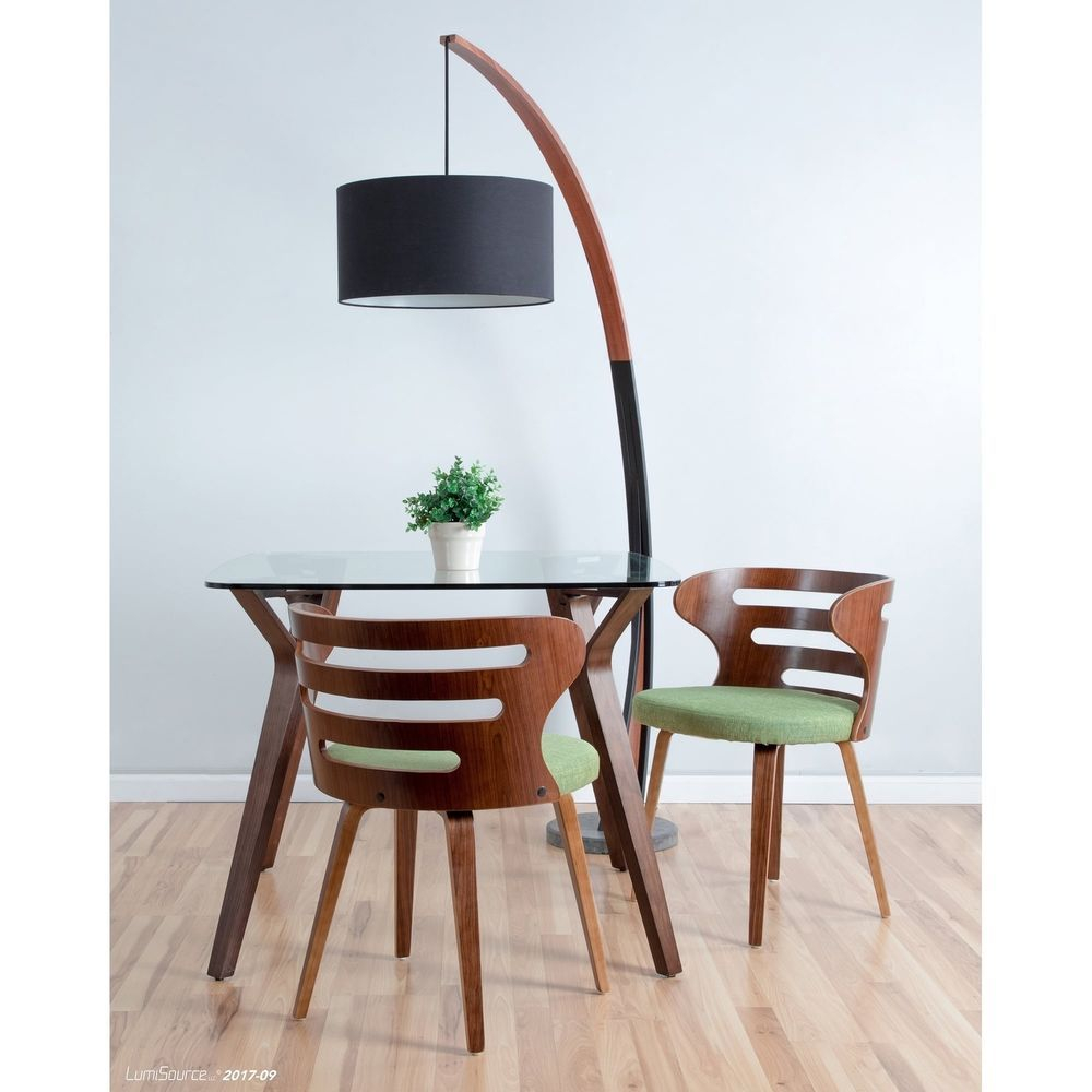Noah Mid Century Modern Floor Lamp With Walnut Wood Frame for dimensions 1000 X 1000