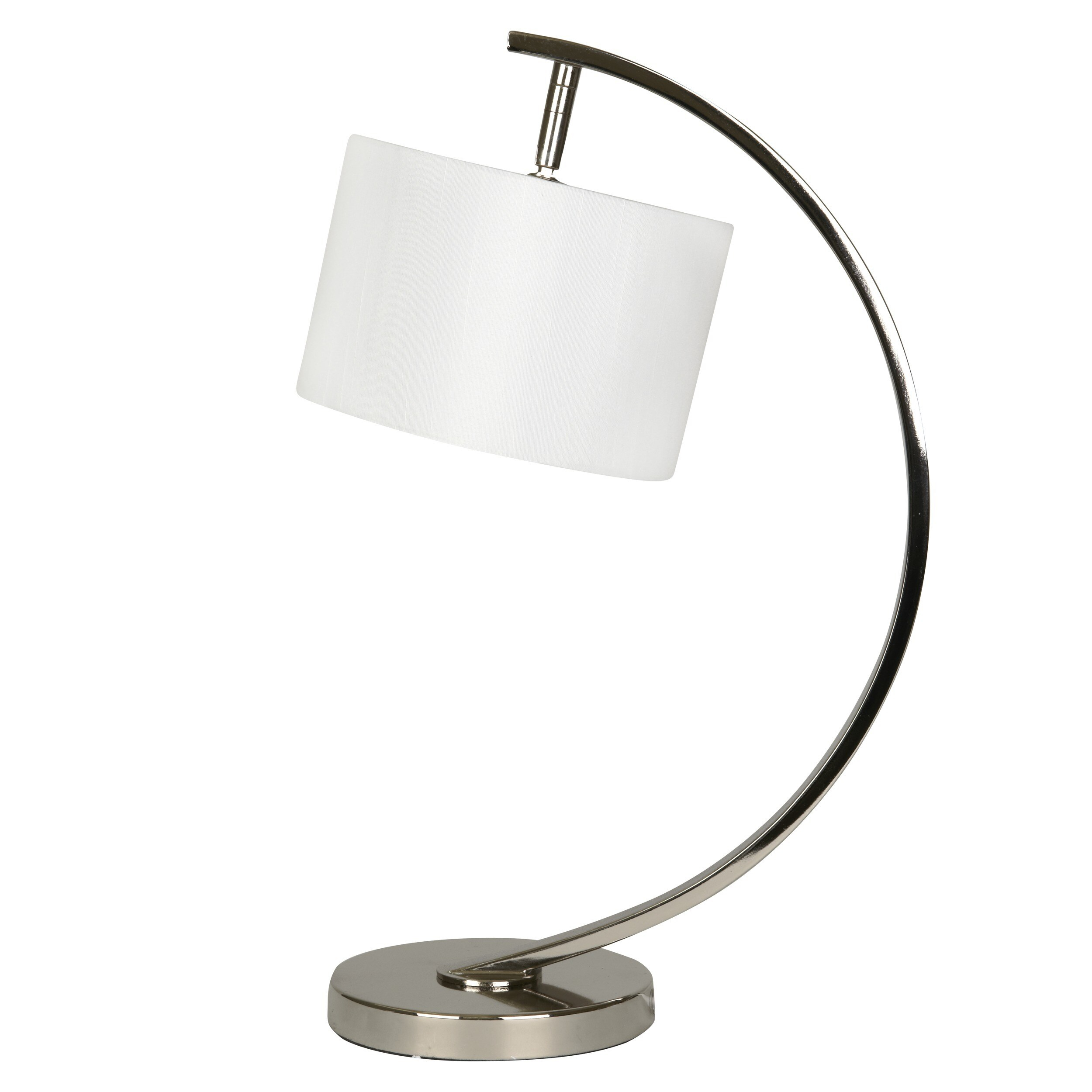 Noah Nickel And White Table Lamp intended for size 2500 X 2500