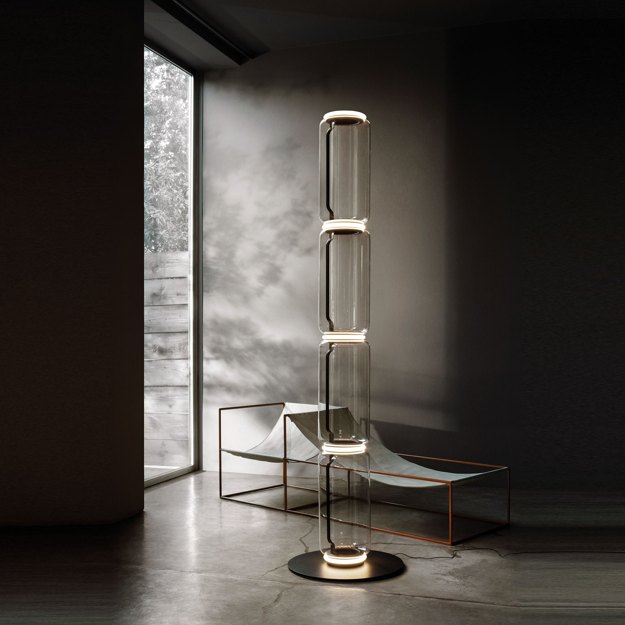 Noctambule Low Cylinders Small Base Led Floor Lamp throughout size 2000 X 2000