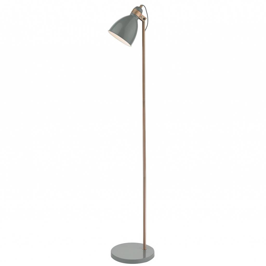 Nordic Grey Copper Floor Lamp intended for proportions 1024 X 1023