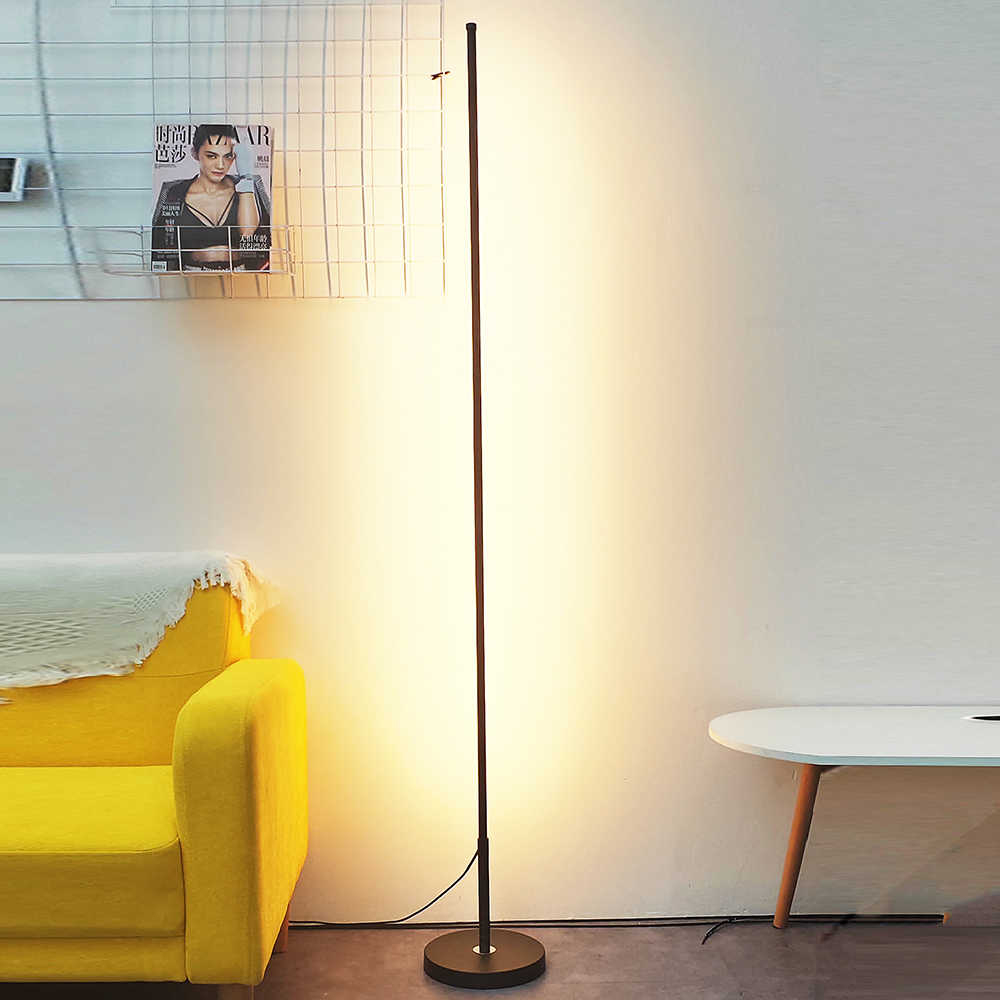 Nordic Minimalist Led Floor Lamps Standing Lamps Living Room Led Blackwhite Aluminum Luminaria Standing Lamps Lamparas Decorate intended for dimensions 1000 X 1000