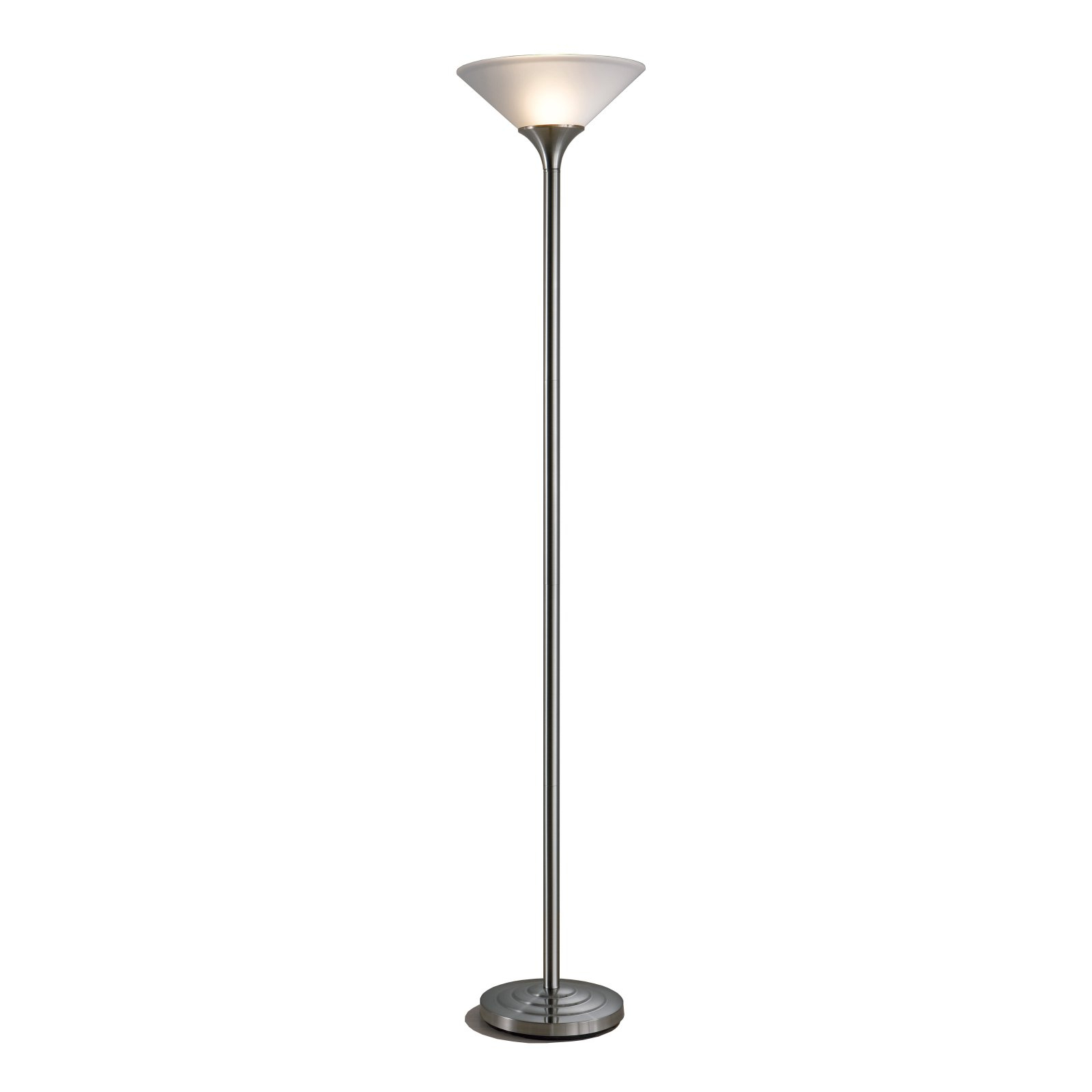 Normande Lighting Brushed Steel Torchiere Floor Lamp Walmart within sizing 1600 X 1600