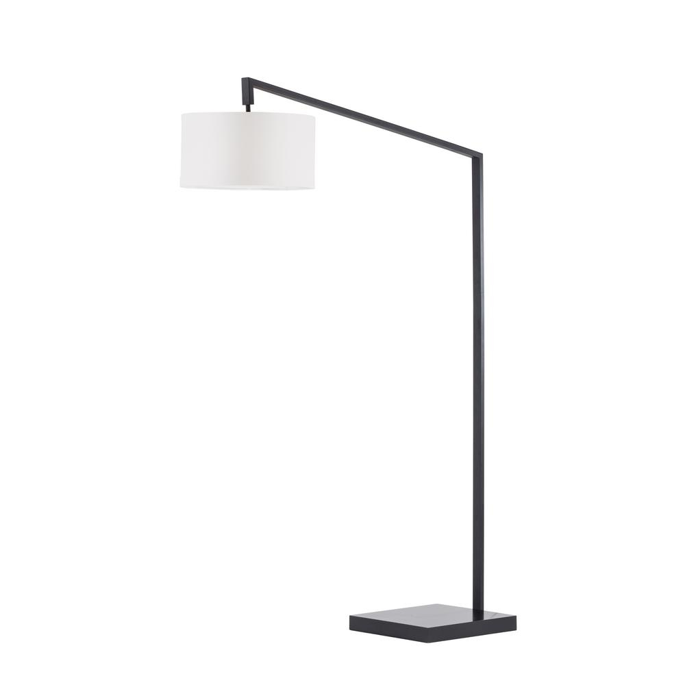 Nova Of California Stretch Chairside Arc Lamp Matte Black with regard to proportions 1000 X 1000