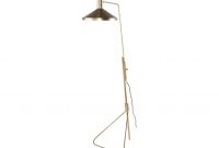 Nuevo Living The Conran Brushed Gold Floor Lamp regarding size 1064 X 798