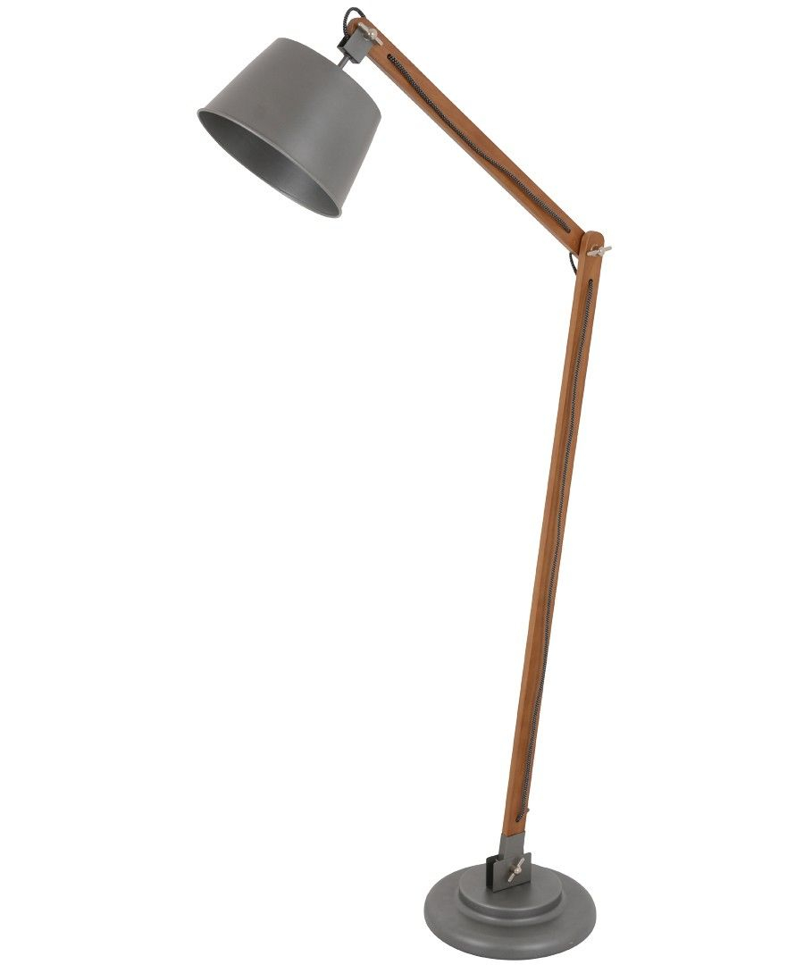 Nuvo Floor Lamp In Metalwalnut Floor Lamp Study Lamps for measurements 900 X 1080