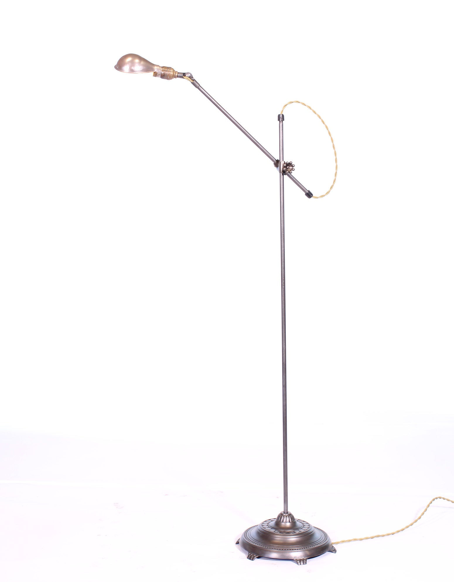 Oc White Adjustable Floor Lamp With Claw Foot Base inside size 1550 X 1986