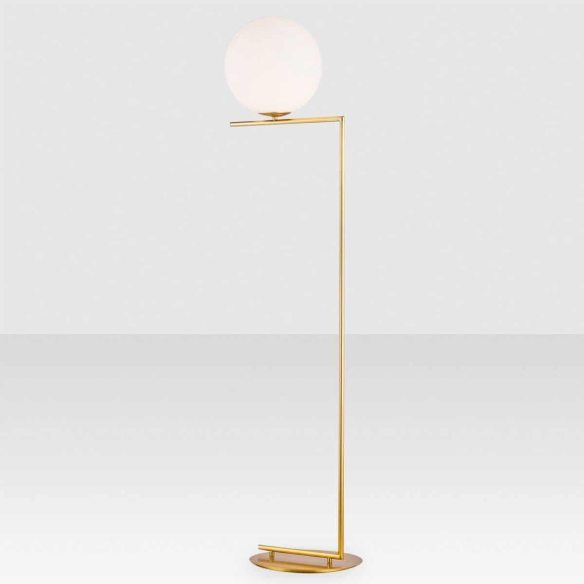 Offset Globe Floor Lamp Brass Elte Market The Grand in sizing 1200 X 1200
