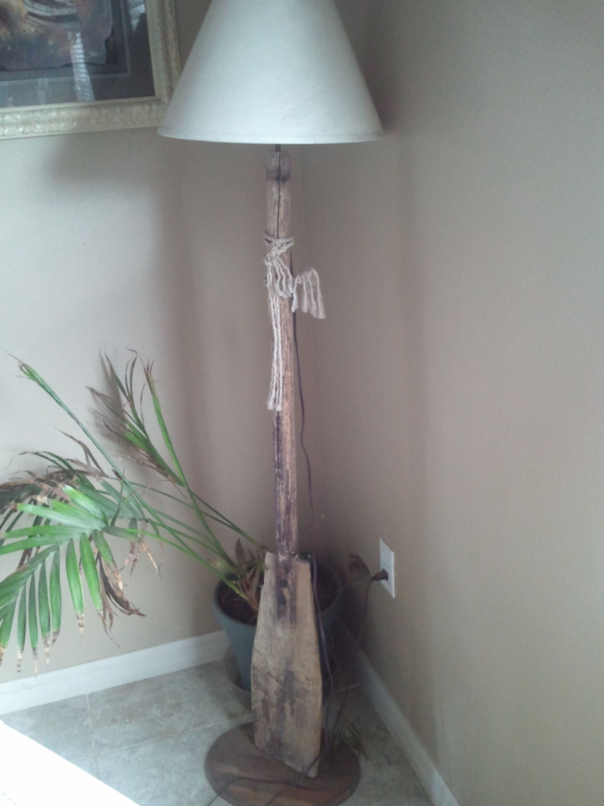 Old Oar Made Into A Floor Lamp Floor Lamp Lighting within size 1920 X 2560