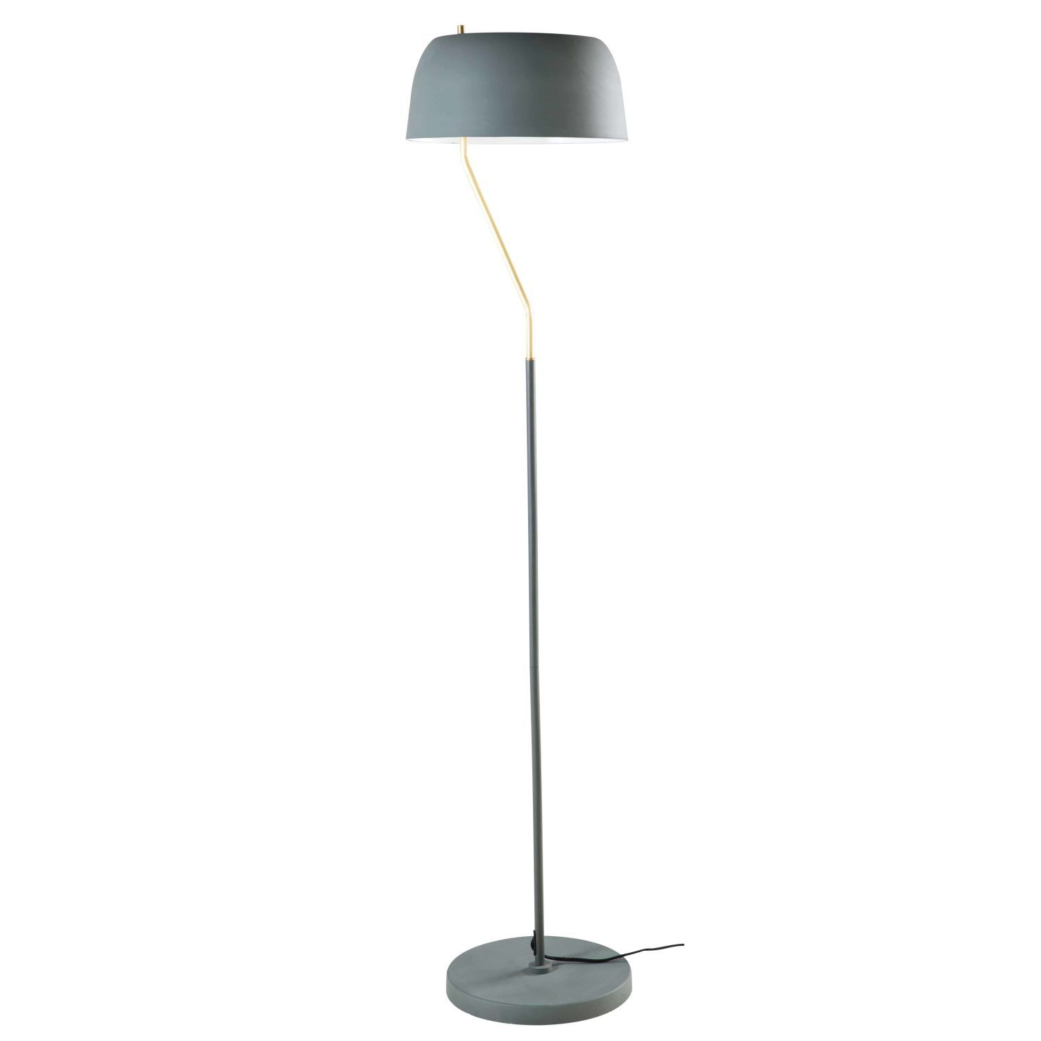 Olive Green And Gold Metal Floor Lamp H 157 Cm Lamps inside proportions 1500 X 1500