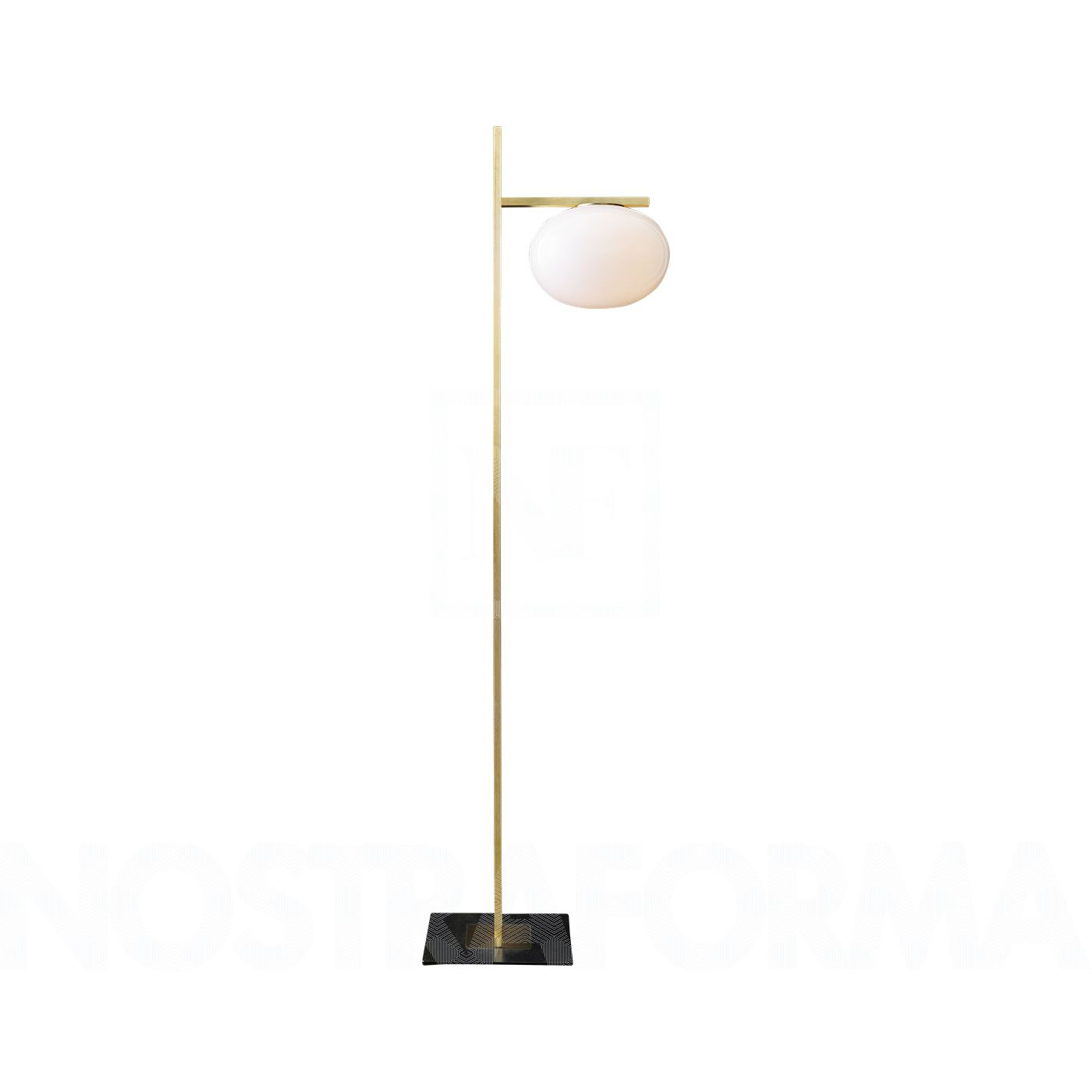 Oluce Alba 382 Floor Lamp in dimensions 1400 X 1400