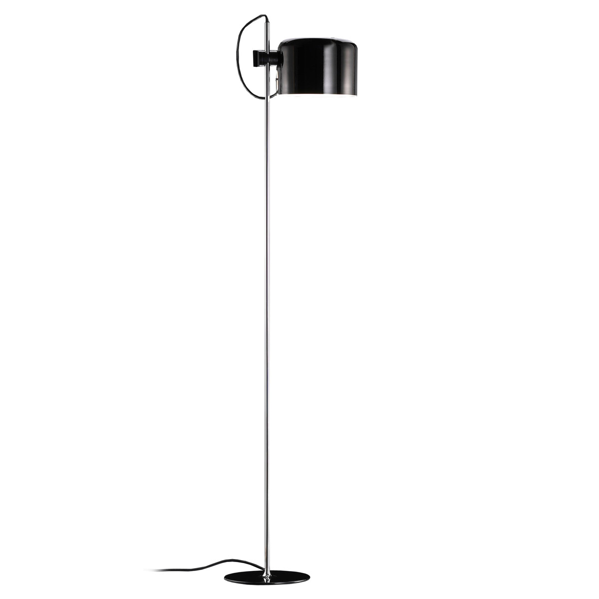 Oluce Coup 3321 Floor Lamp Black with dimensions 1200 X 1200