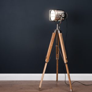 One Industrial Tripod Floor Lamp With Two Matching Table Lamps with regard to proportions 1800 X 1800