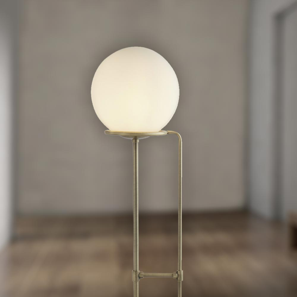 Opal Glass Globe Floor Lamp Cl 36806 inside sizing 1000 X 1000