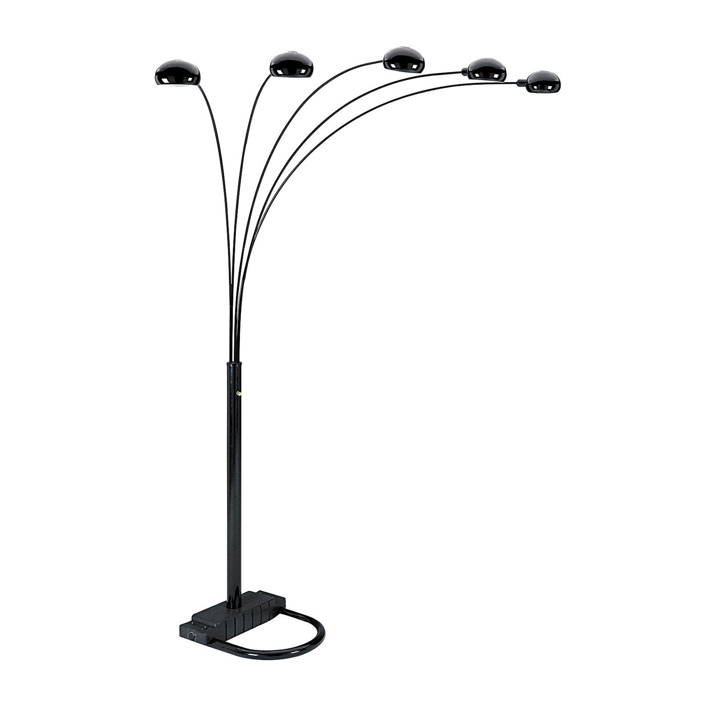 Ore International 5 Arms Arch Floor Lamp Black Walmart pertaining to dimensions 1400 X 1400