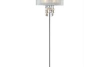 Ore International 62 In Silver Chrome Steel Moon Jewel Floor Lamp regarding proportions 1000 X 1000