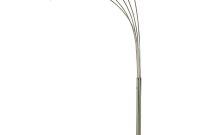 Ore International 84 In 5 Adjustable Arms Arch Nickel Floor Lamp With Marble Base with regard to proportions 1000 X 1000