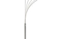 Ore International 84 In 5 Arms Satin Nickel Arch Floor Lamp inside size 1000 X 1000