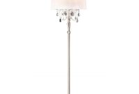 Ore International Crystal 62 In Silver Floor Lamp with size 1000 X 1000