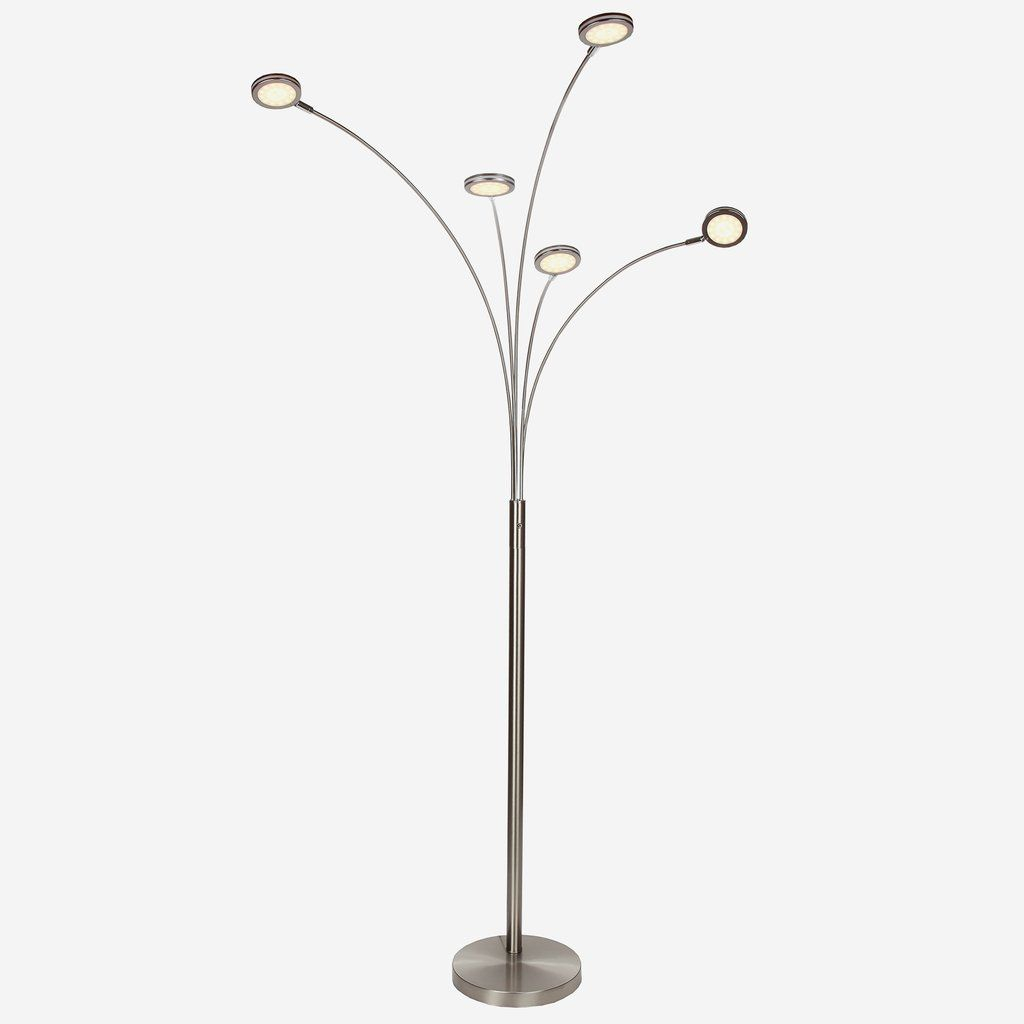 Orion 5 Led Floor Lamp Arcs Over The Sofa 5 Bright in measurements 1024 X 1024