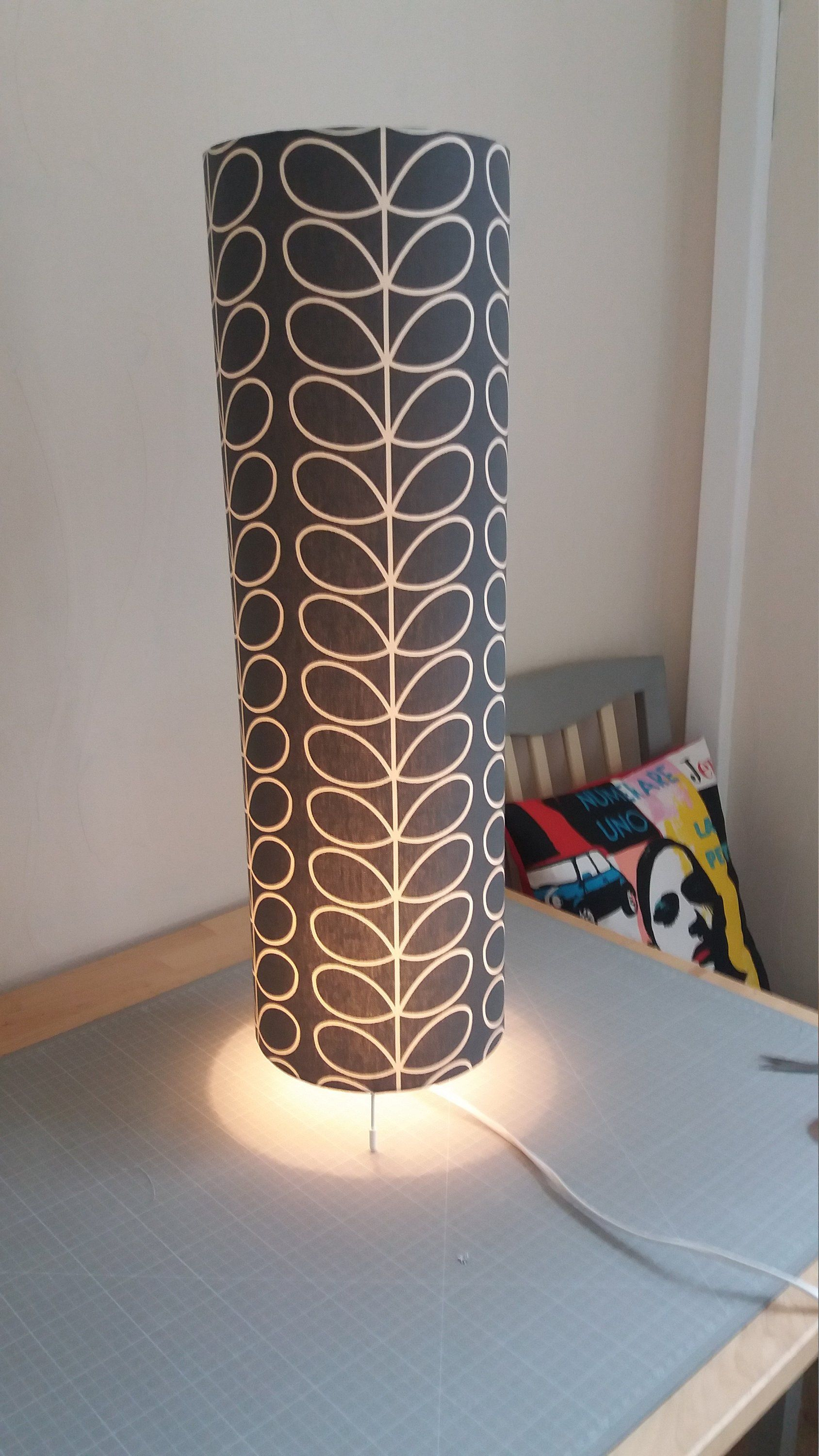 Orla Kiely Floor Lamp Linear Stem Gray Grey Home Decor inside dimensions 1688 X 3000