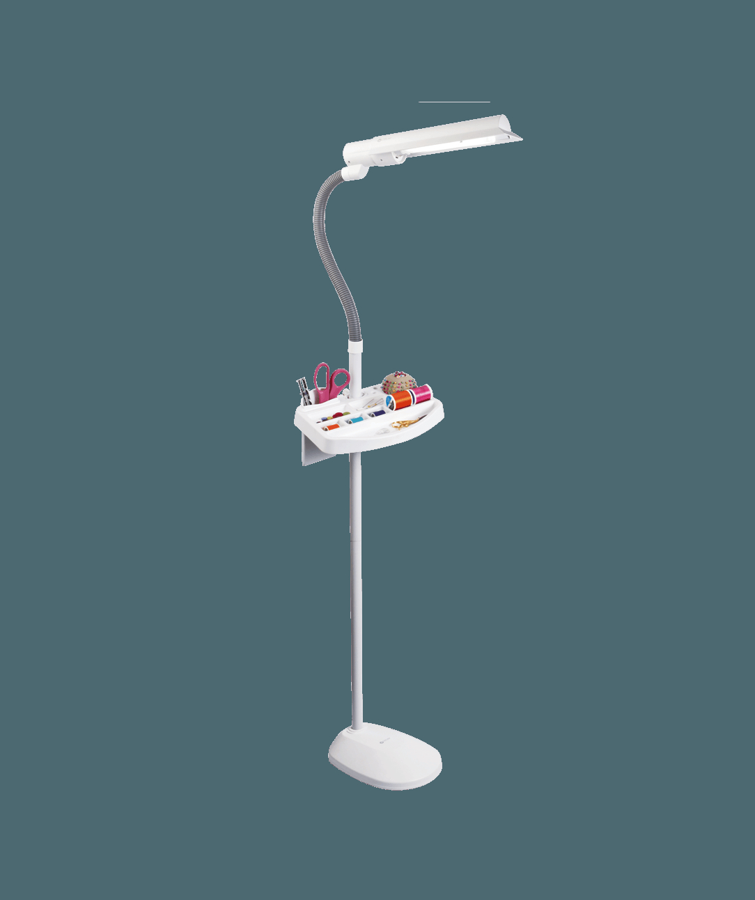 Ottlite 18w Sewing Sewers Floor Lamp With Storage Tray for proportions 1084 X 1292