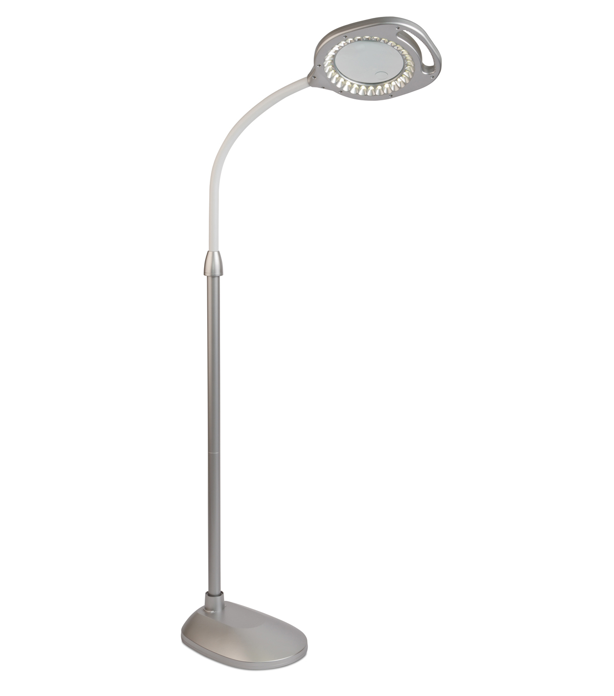 Ottlite 2 In 1 Led Magnifier Floor Table Lamp Silver for sizing 1200 X 1360