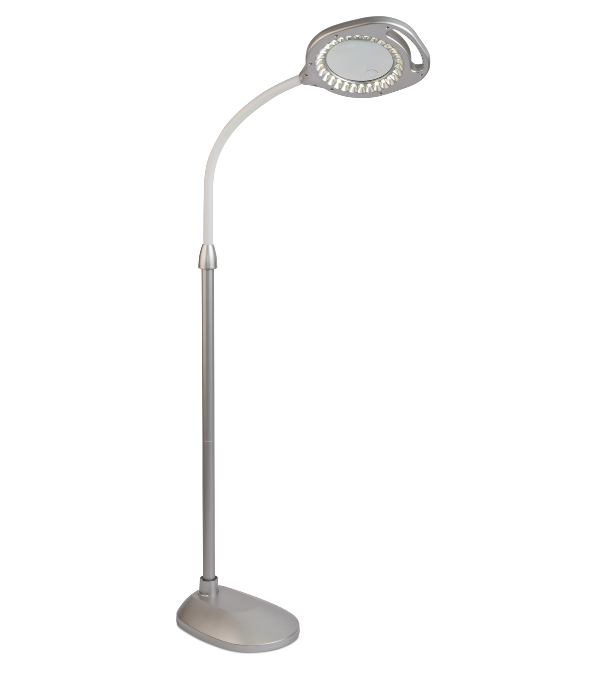 Ottlite 2 In 1 Led Magnifier Floor Table Lamp Silver inside measurements 1200 X 1360