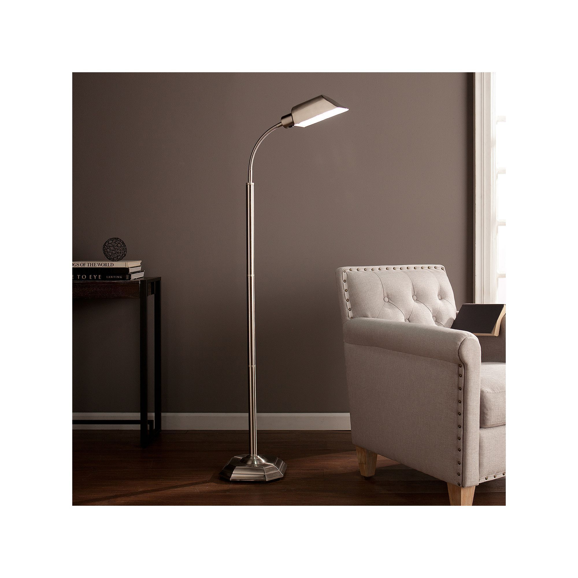 Ottlite Cotter Task Floor Lamp Grey Brass Floor Lamp with regard to size 2000 X 2000