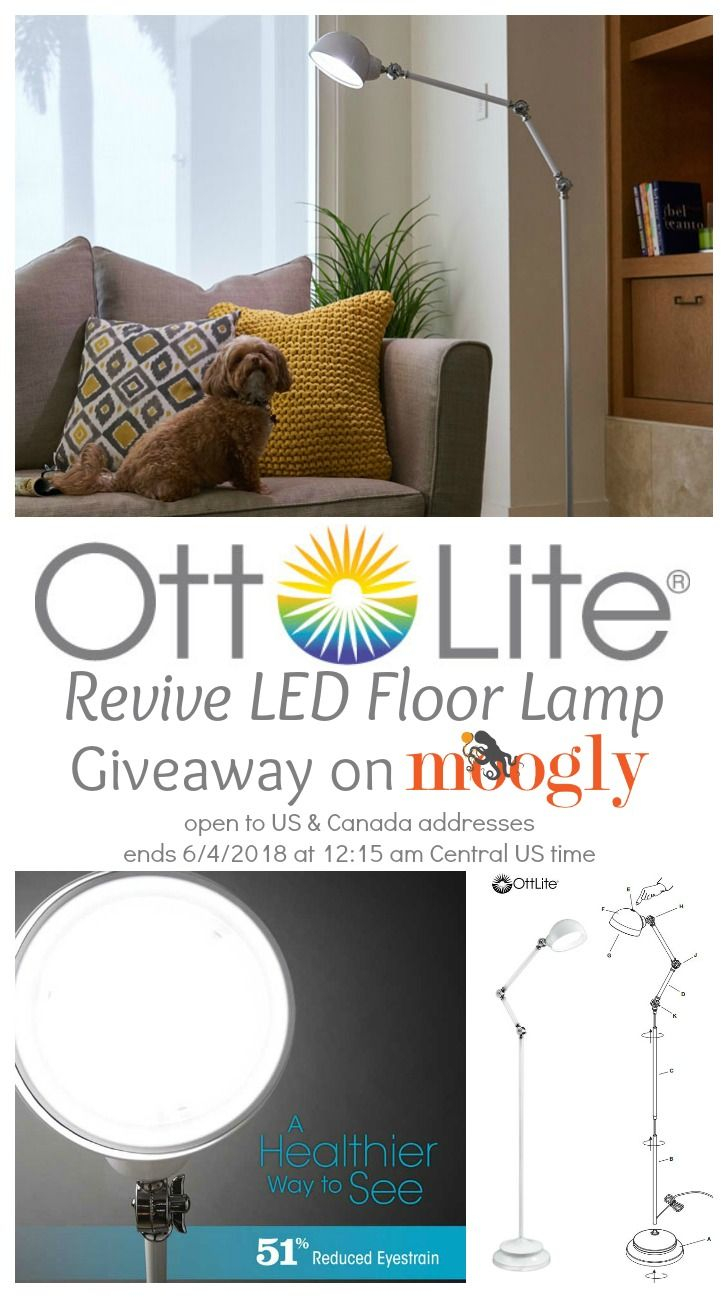 Ottlite Revive Led Floor Lamp Giveaway On Moogly Crochet with regard to dimensions 728 X 1298