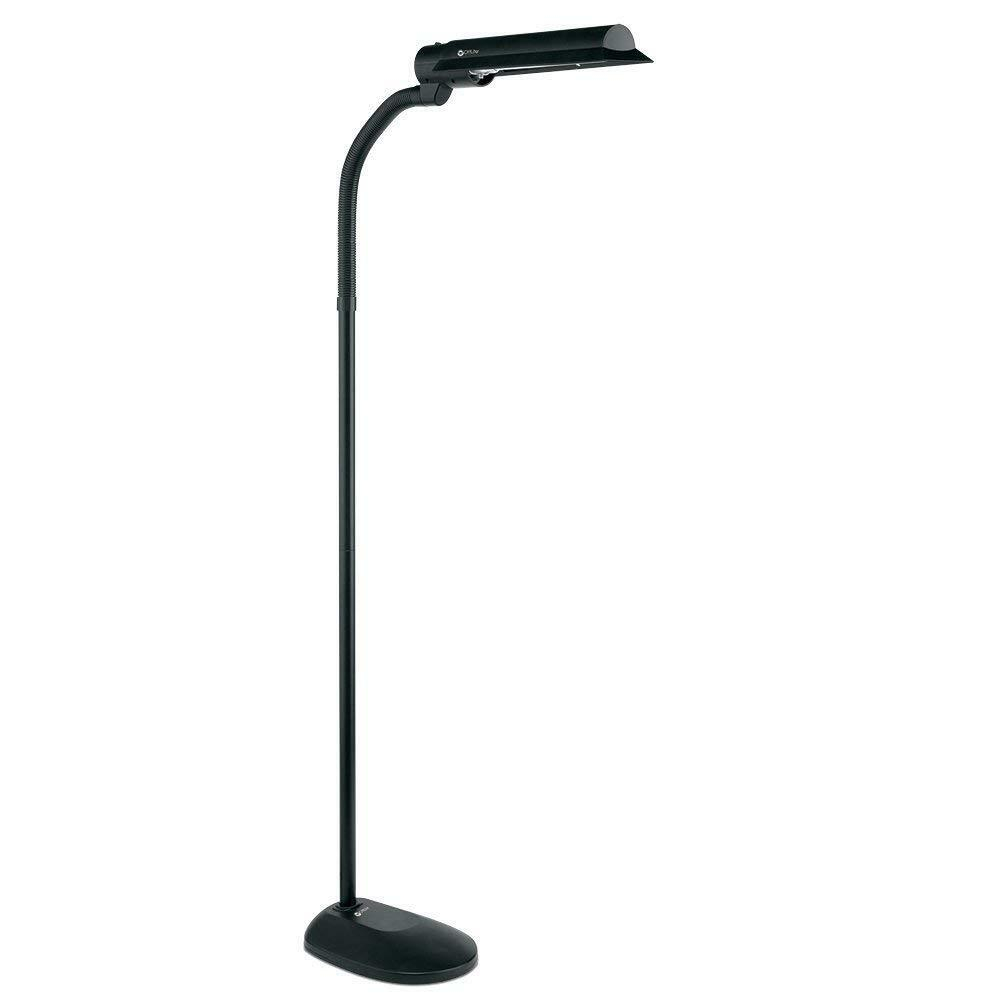 Ottlite T81g5t Shpr 18 Watt Wing Shade Floor Lamp 105 X 62 Black for measurements 1000 X 1000