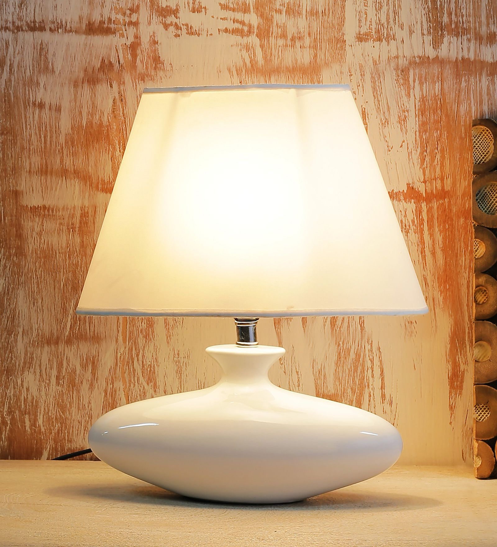 Oval White Ceramic Table Lamp Calmistry Ceramic Table intended for size 1600 X 1760