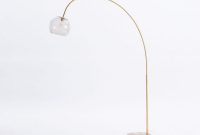 Overarching Acrylic Shade Floor Lamp Antique Brasssmoke regarding size 1200 X 1200
