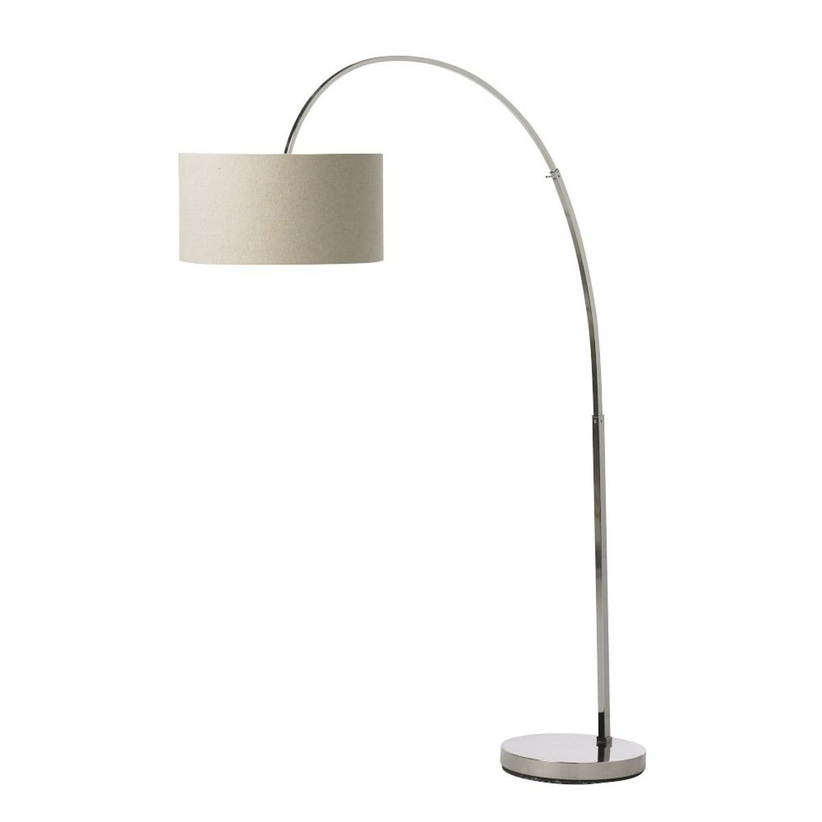 Overarching Floor Lamp Polished Nickelnatural Home throughout dimensions 1200 X 1200