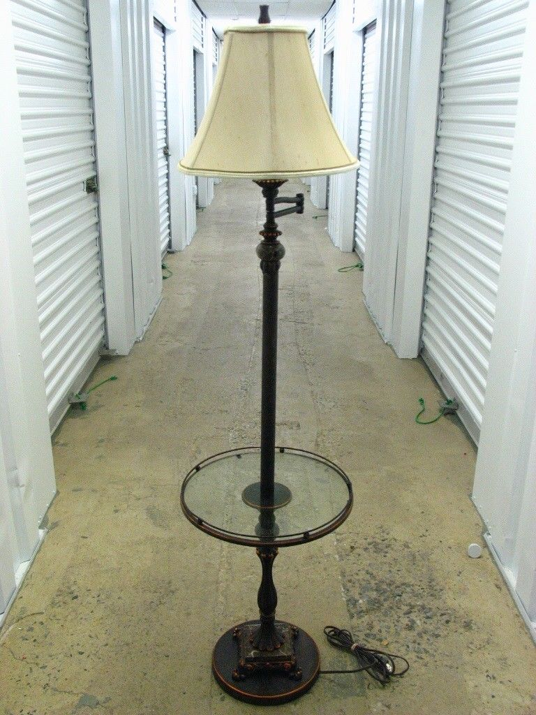 Pacific Coast Lighting Stunning Floor Lamp With Table Marble Bronze Accent with proportions 768 X 1024