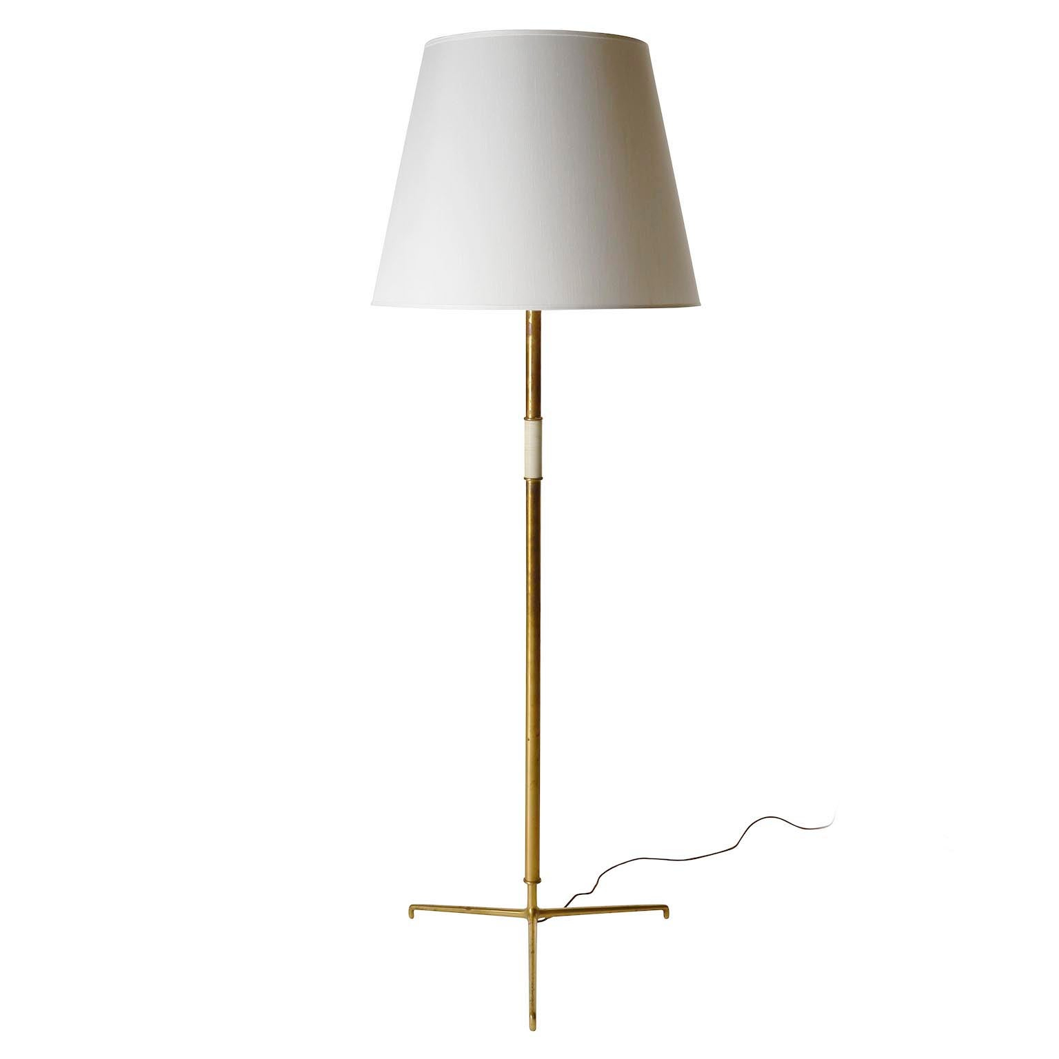 Pair Large Jt Kalmar Floor Lamps Helios Mod 2035 Brass throughout proportions 1536 X 1536
