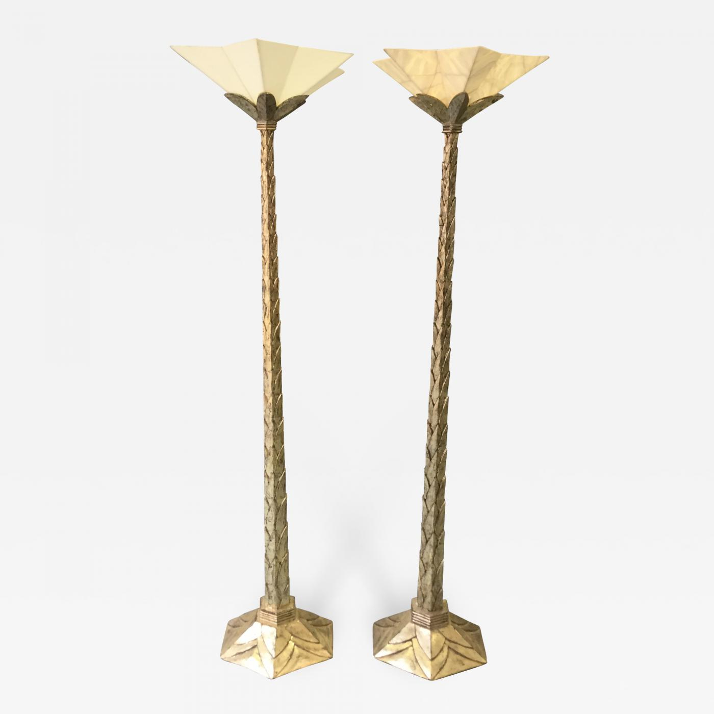 Pair Of Art Deco Floor Lamps intended for size 1400 X 1400