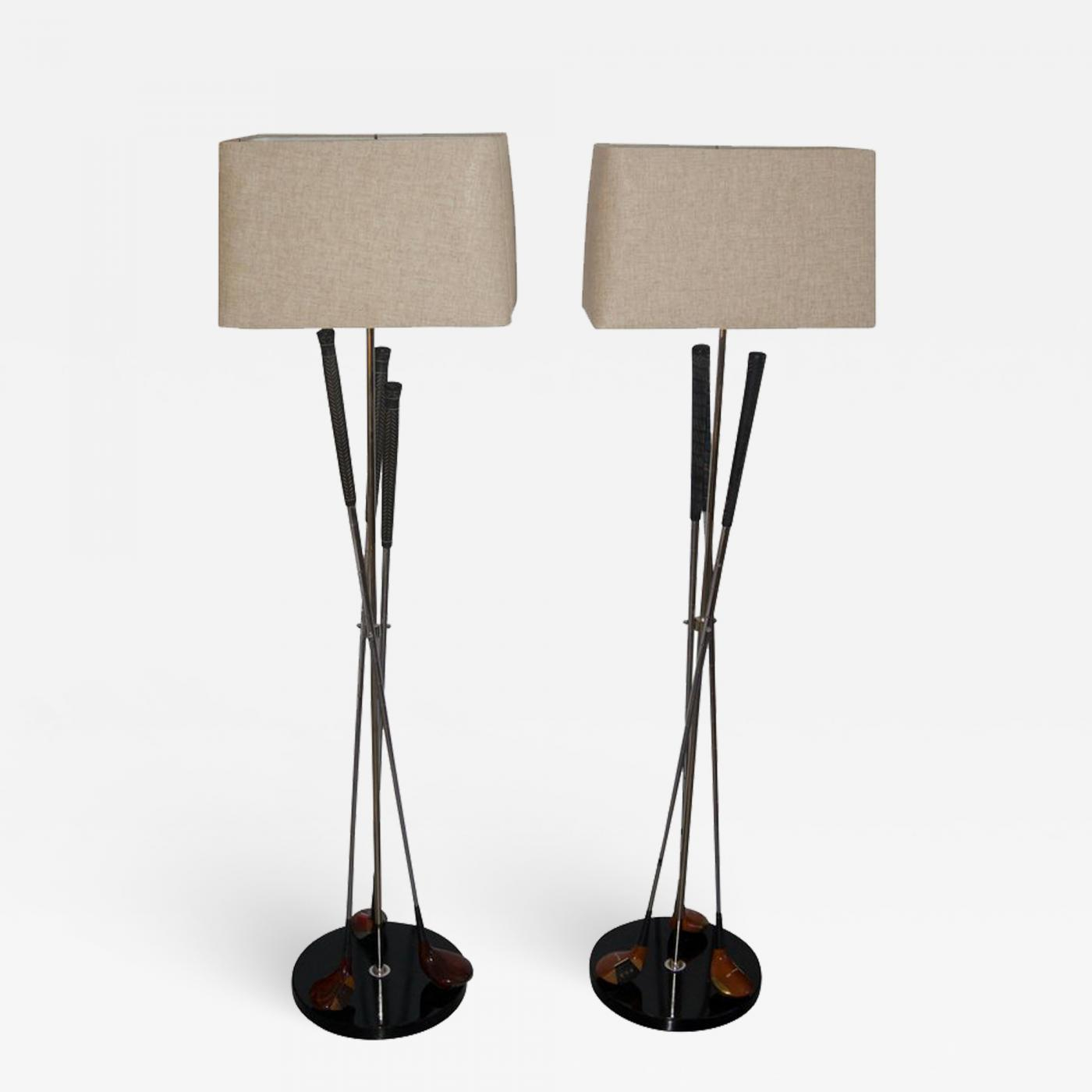Pair Of Golf Club Floor Lamps within measurements 1400 X 1400