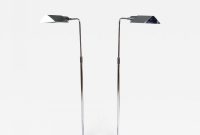 Pair Of Mid Century Chrome Floor Lamps inside proportions 1400 X 1400