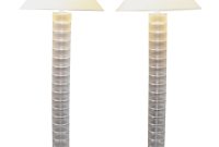 Pair Of Modern Lucite And Glass Floor Lamps inside sizing 3000 X 3000