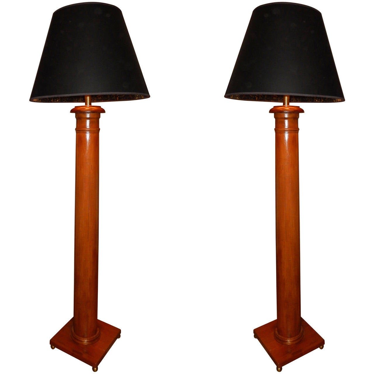 Pair Of Tall Column Floor Lamps At 1stdibs Fatima French throughout size 1280 X 1280